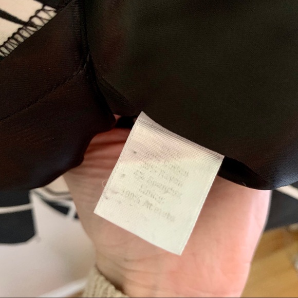 Spring Semantiks Black and White Pattern 3/4 Sleeve Jacket with Belt - Picture 9 of 11